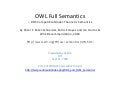 OWL Full Semantics