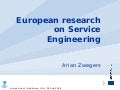 20080228 European research on Service Engineering