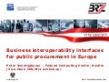 CEN/BII presentation Sophia Antipolis
