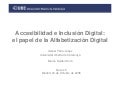 Accesibilidad e Inclusión Digital:el papel de la Alfabetización Digital