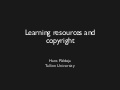 Learning Resources And Copyright