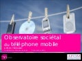 Observatoire sociétal du telephone mobile