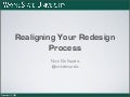 Realigning your Web Redesign Process