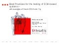 Best Practices for the testing of SOA-based systems - with examples of Oracle SOA Suite 11g