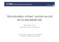 Voluntariado virtual: acción social en la Sociedad Red
