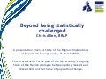 Beyond being statistically challenged: How do we move the equalities agenda forward?