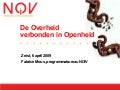 De Overheid Verbonden in Openheid