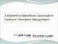 A Marketing Approach To Customer Reference Management