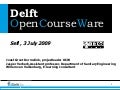Presentation of TU Delft OCW at Sefi 2009