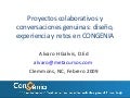 Proyectos colaboraivos y conversaciones genuinas: Diseño, experiencia y retos en CONGENIA