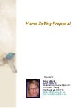 2009 Homeselling Proposal Barbara Robin