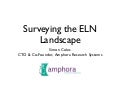 2010 01 27 Surveying the ELN Landscape