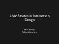 User Stories In Interaction Design