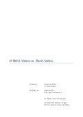 HTML5 Video vs. Flash Video [paper]
