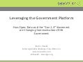 Leveraging the Government Platform