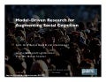 Model-Driven Research in Social Computing