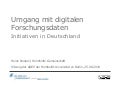 Umgang mit digitalen Forschungsdaten - Initiativen in Deutschland