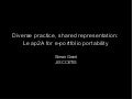 Diverse Practice, Shared Representation: Leap2A for e-Portfolio Portability?