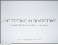 Unit Testing in SilverStripe