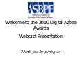 2010 Digital Azbee Award Winners