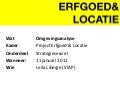 Omgevingsanalyse: Erfgoedsector - Locatieve Media
