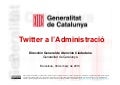Twitter a l'Administració