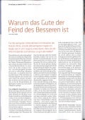 Warum das Gute der Feind des Besseren ist