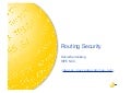 Routing Security