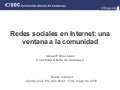 Redes sociales en Internet: una ventana a la comunidad