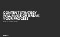 Content Strategy Will Make or Break Your Process