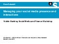 Managing your social media presence and interactions