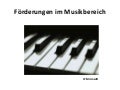 Musikförderung in der DACH-Region