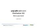 Medios de pago Alternativos - María González, Paysafecard