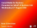 Social Media for Business (Business Link, Barnstaple)