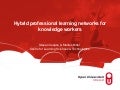 Hybrid professional learning networks - Presented at Alt-C 2010