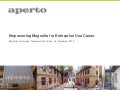 Empowering Magnolia for Enterprise Use Cases - Experience Report