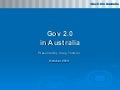 Craig Thomler on Government 2.0 in Australia