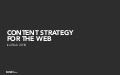 Content Strategy for the Web