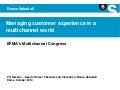 Managing customer experience in a multichannel world