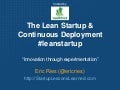 Lean Startup for Geeks with Eric Ries