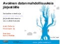 Avoimen datan mahdollisuuksia järjestöille
