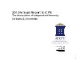 2010 AIKCU Annual Report to CPE