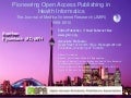 Open Access Publishing - The Journal of Medical Internet Research