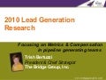Lead Generation Trends & Benchmarks