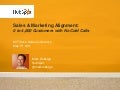Sales and Marketing Alignment - MIT Sloan Sales Conference