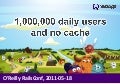 1,000,000 daily users and no cache