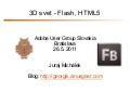 3D svet - Flash a HTML5
