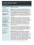 Criminal Antitrust Update - June 2011 