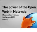 2011 07 Malaysia Open Source Conference
