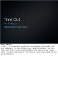 Technology Time Out